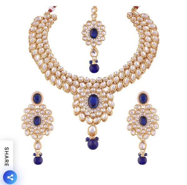 Gold Plated Kundan Choker Set