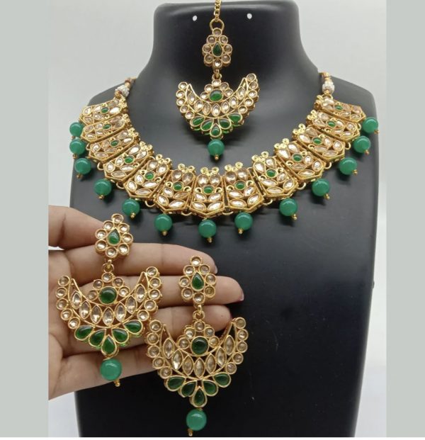 Gold Plated Kundan Stone Choker Set