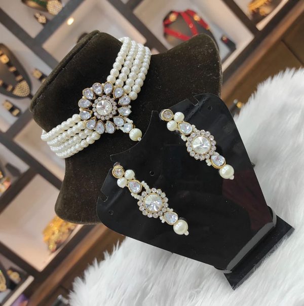 Gold Plated Crystal & Austrian Stone Chocker Set