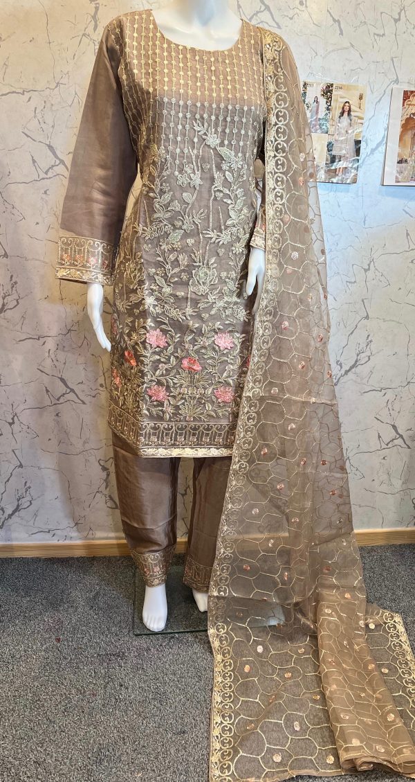 R.C. Organza Fancy 3pcs Suit