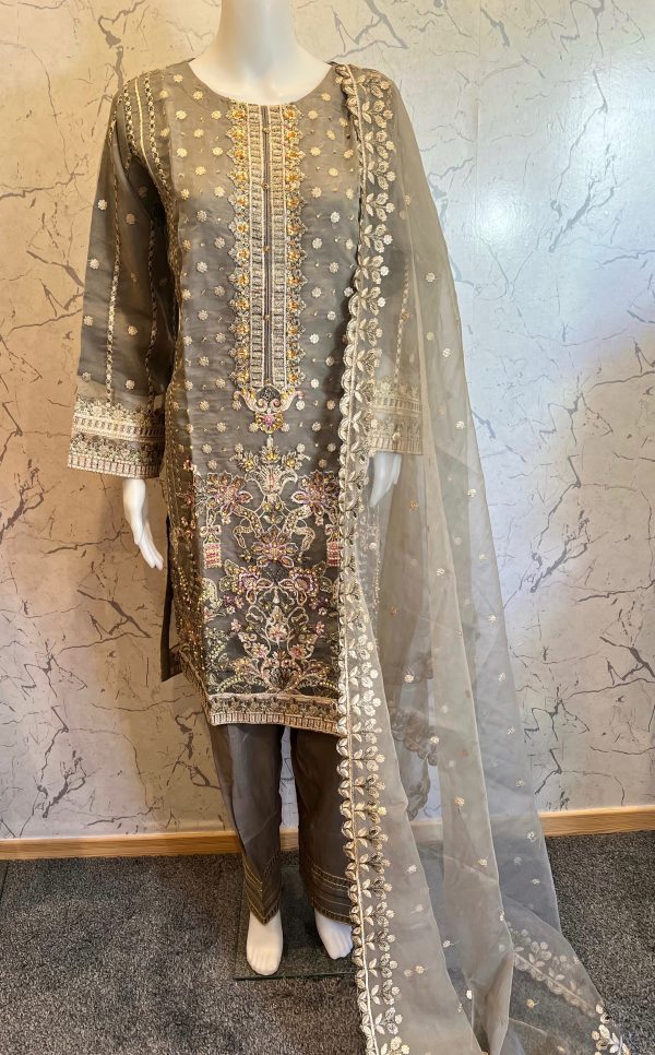 Areej Organza Heavy Embroidered Fancy Suit