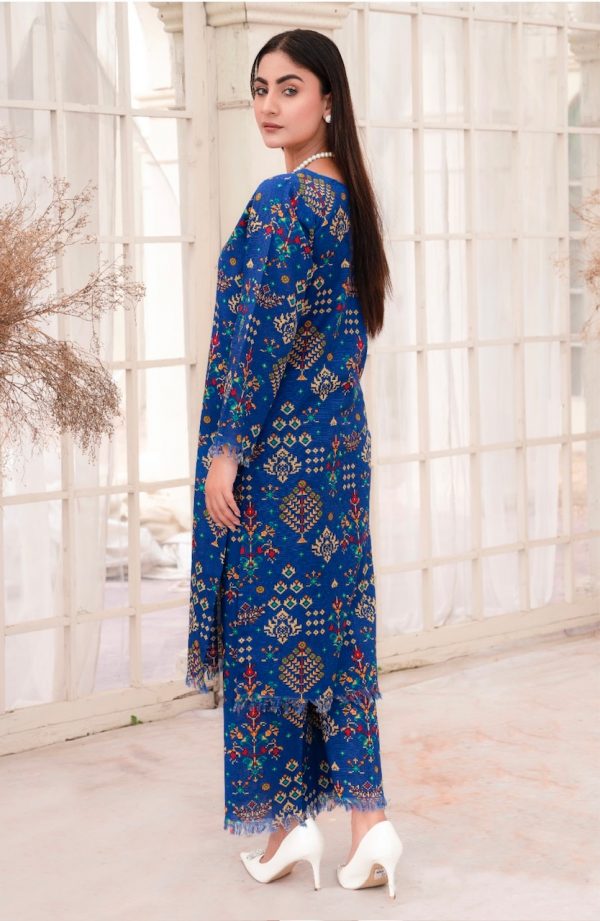 RaniyaH Slub Khadder 2Pcs Printed Suit – Bild 2