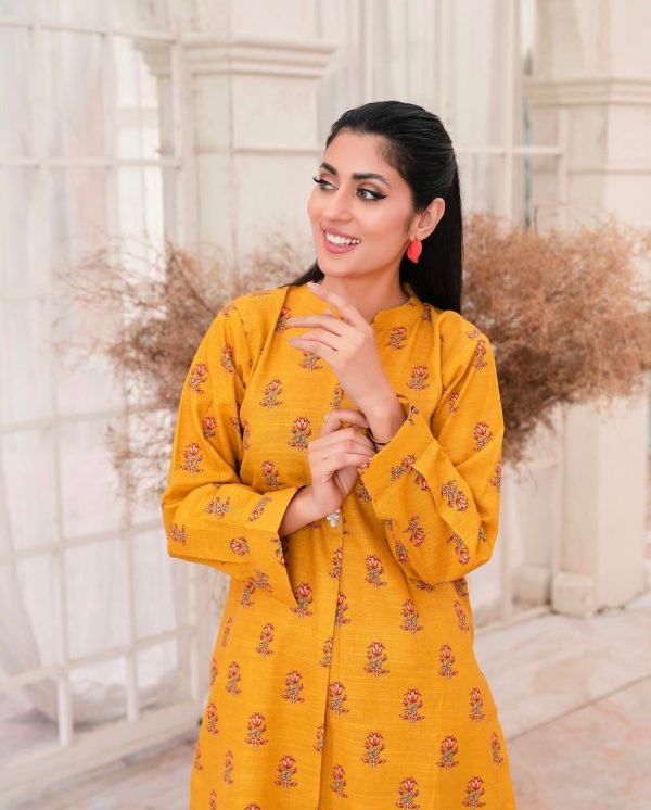 RaniyaH Slub Khadder 2Pcs Printed Suit – Bild 2