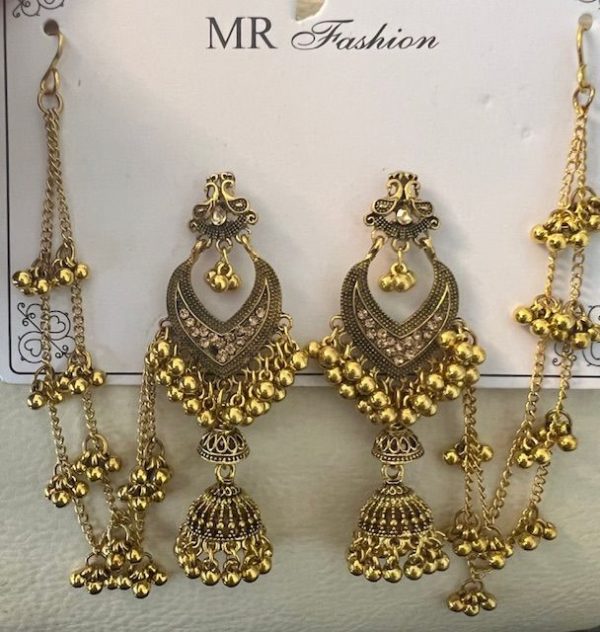 Gold Plated Earrings with Sahara