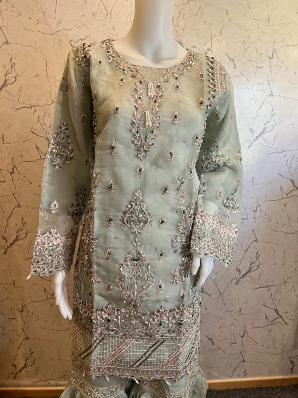 Areej 3pcs Organza Gharara suit – Bild 2