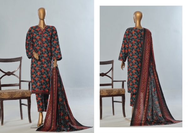 Bin Saeed Khaddar 3Pcs Suit