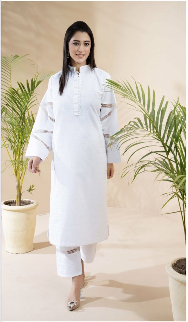 RaniyaH 2Pcs Jaqaurd Suit – Bild 3