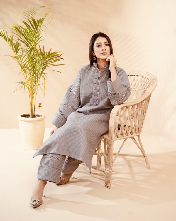 RaniyaH 2Pcs Jaqaurd Suit – Bild 3