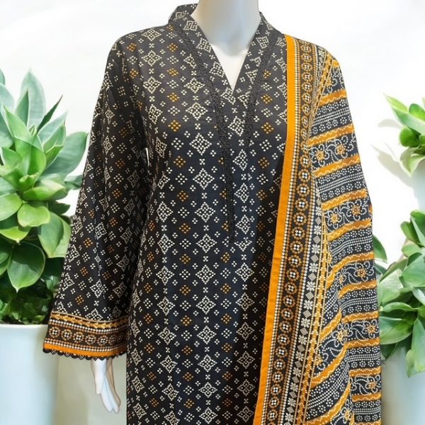 Bin Saeed Khaddar 3Pcs Suit – Bild 2