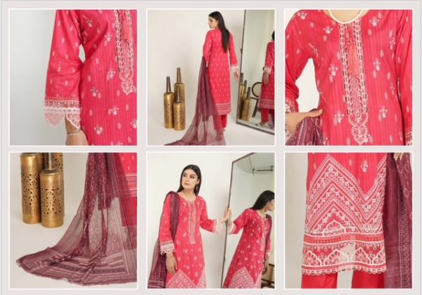 Munira 3Pcs Luxury Lawn Suit – Bild 3