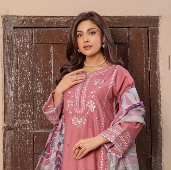 RaniyaH Embroidered Cotton 3Pcs Suit – Bild 2