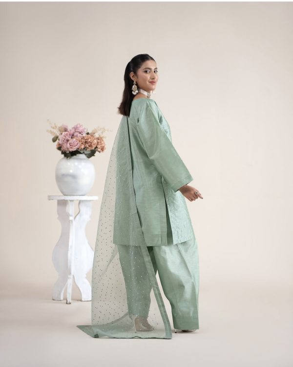 RaniyaH 3Pcs Raw Silk Suit – Bild 2