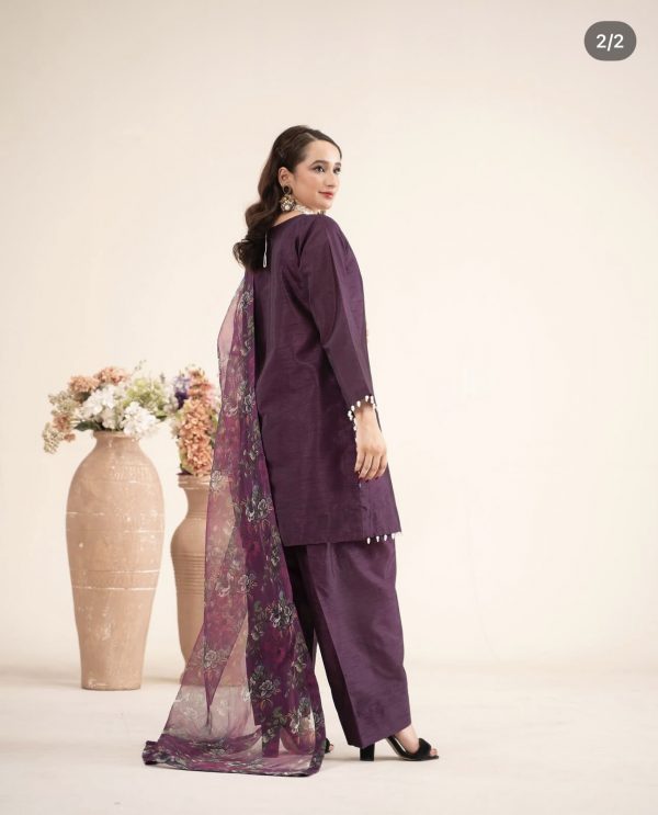 RaniyaH 3Pcs Rawsilk Suit – Bild 2