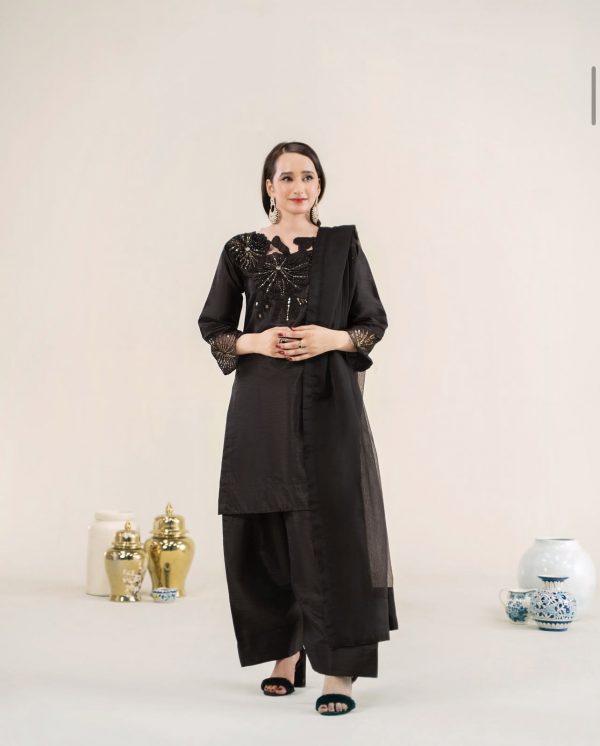 RaniyaH 3Pcs Rawsilk Suit