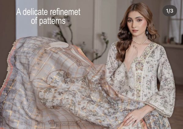Soni Dresses 3Pcs Lawn Frok Suit – Bild 2