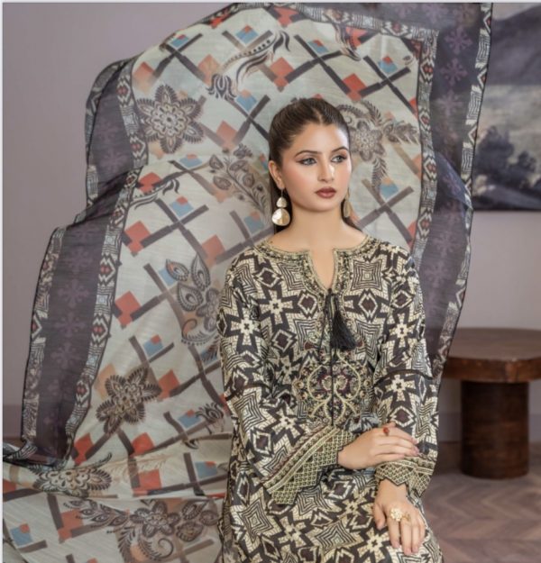 Soni Dresses 3Pcs Lawn Suit – Bild 3