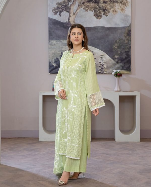 RaniyaH Embroidered 3Pcs Lawn Suit – Bild 4
