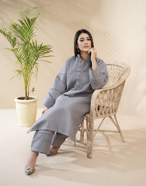 RaniyaH Jaquard 2pcs Suit – Bild 2