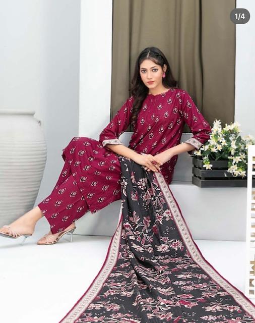 Tawakkal Printen Khaddar 3Pcs Suit – Bild 2