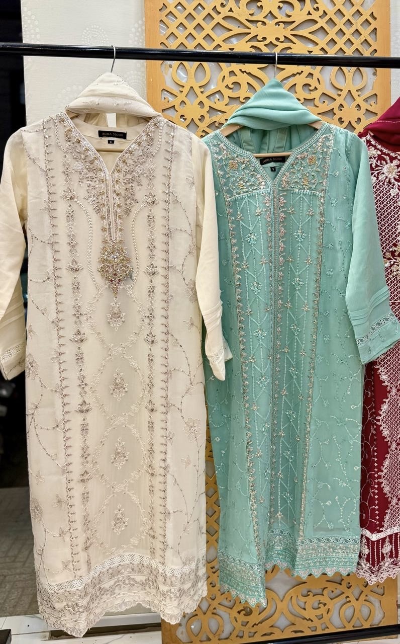 Chiffon 3Pcs Fancy Suit – Bild 3