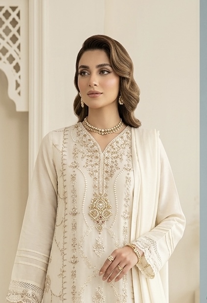 Chiffon 3Pcs Fancy Suit – Bild 2