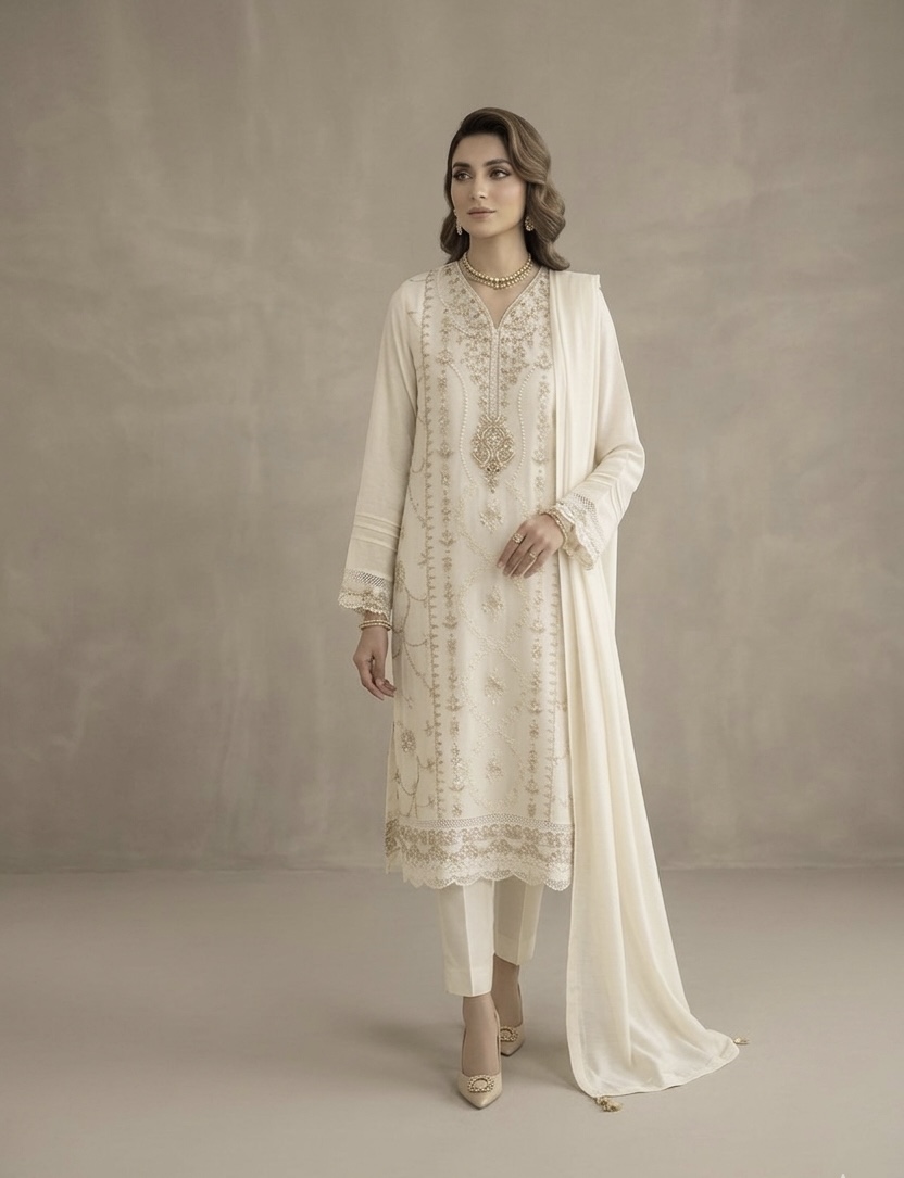 Chiffon 3Pcs Fancy Suit